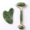 Set de gua sha y rodillo de jade para masaje facial