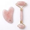 Set de Gua Sha y Rodillo de Cuarzo Rosa Set de Gua Sha y Rodillo de Cuarzo Rosa