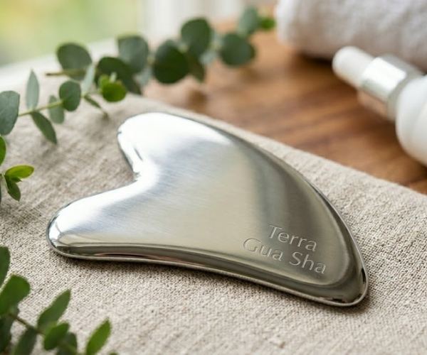gua sha acero inoxidable