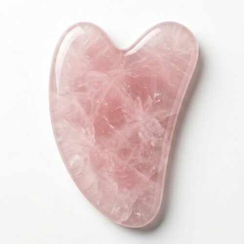 gua sha de cuarzo rosa